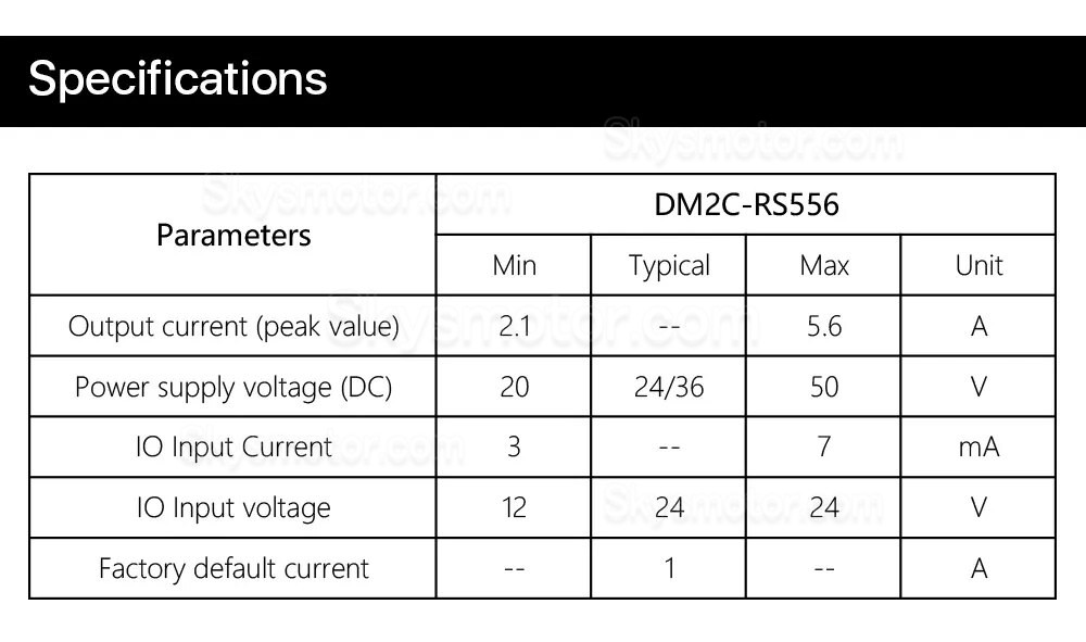 Nema 17, 23, 24 クローズドループステッピングモーター用ドライバー Leadshine DM2C-RS556 2.1-5.6A 20-50VDC